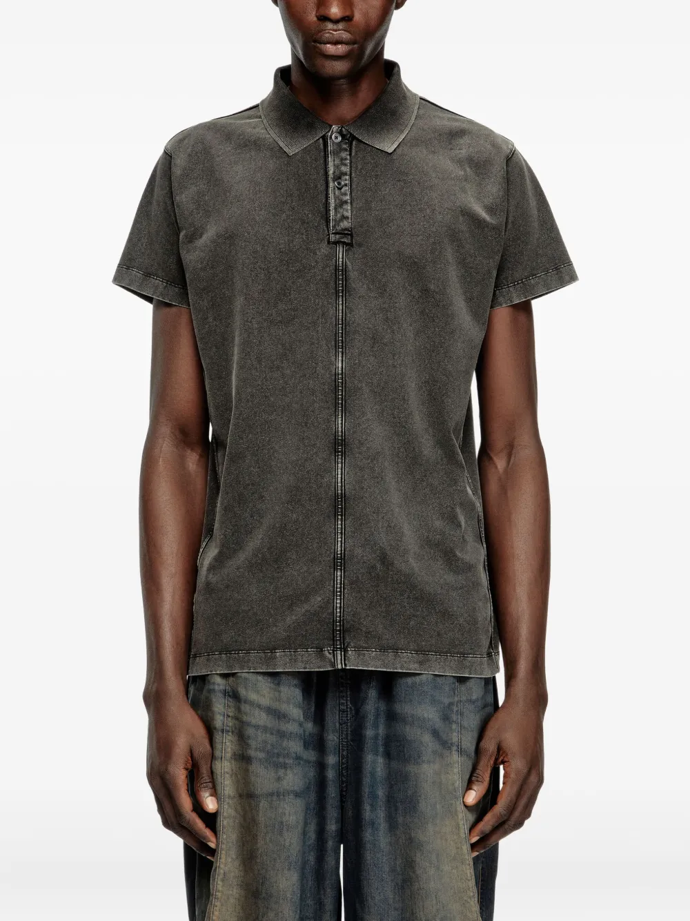 Diesel T-Nomely poloshirt Grijs
