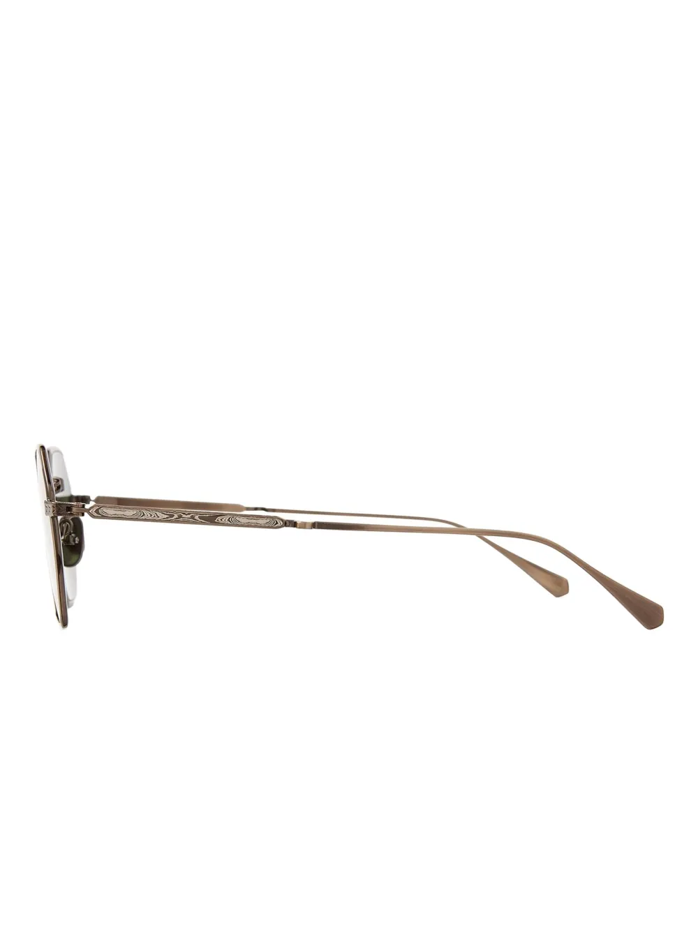 MR. LEIGHT EDEN S Antique Gold Semi-Flat Diamond Green Goud