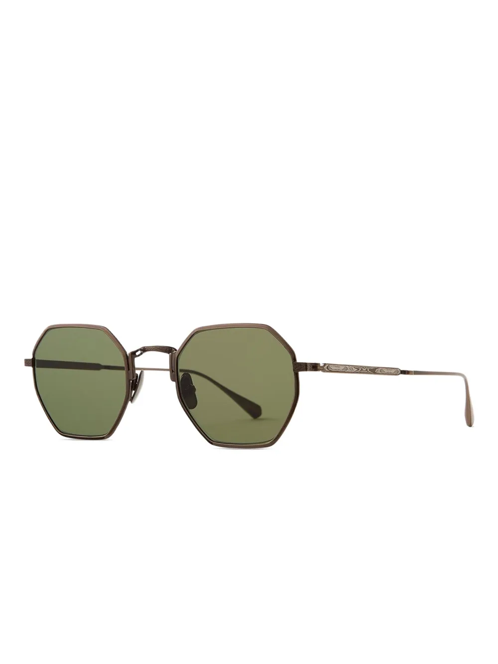 MR. LEIGHT EDEN S Antique Gold Semi-Flat Diamond Green Goud