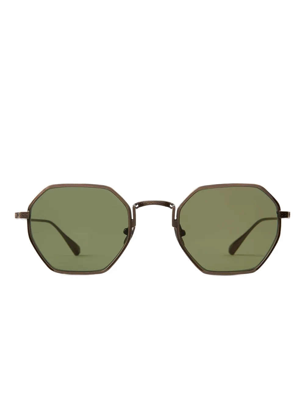 MR. LEIGHT EDEN S Antique Gold Semi-Flat Diamond Green Goud