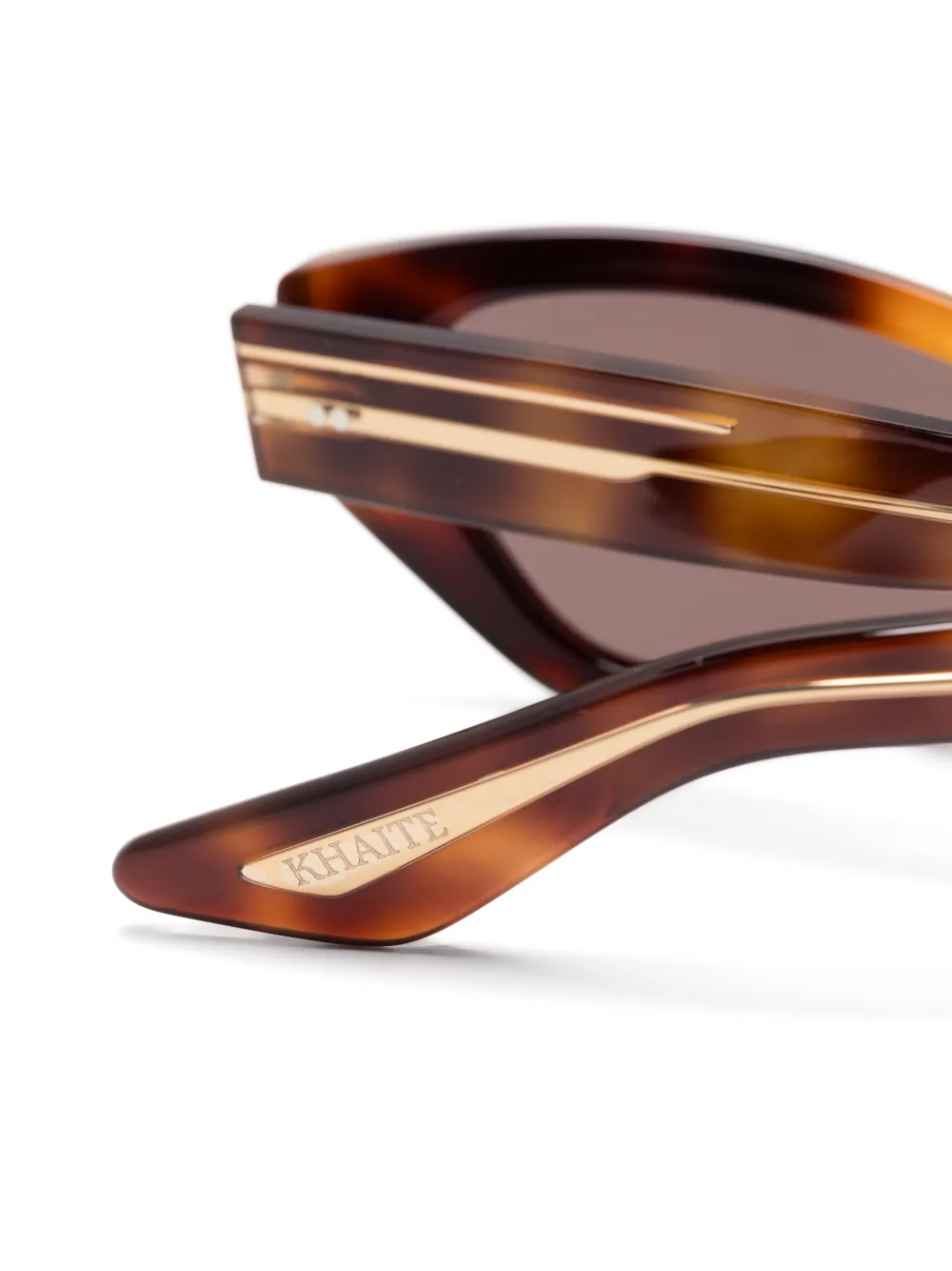 Oliver Peoples x Khaite 1961C zonnebril Bruin