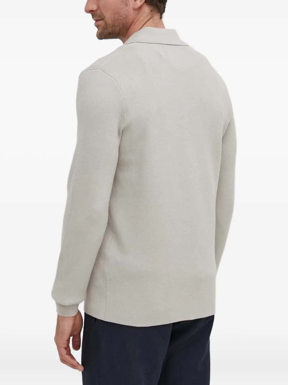 Samsoe & Samsoe Long-sleeves Polo Shirt In Neutral