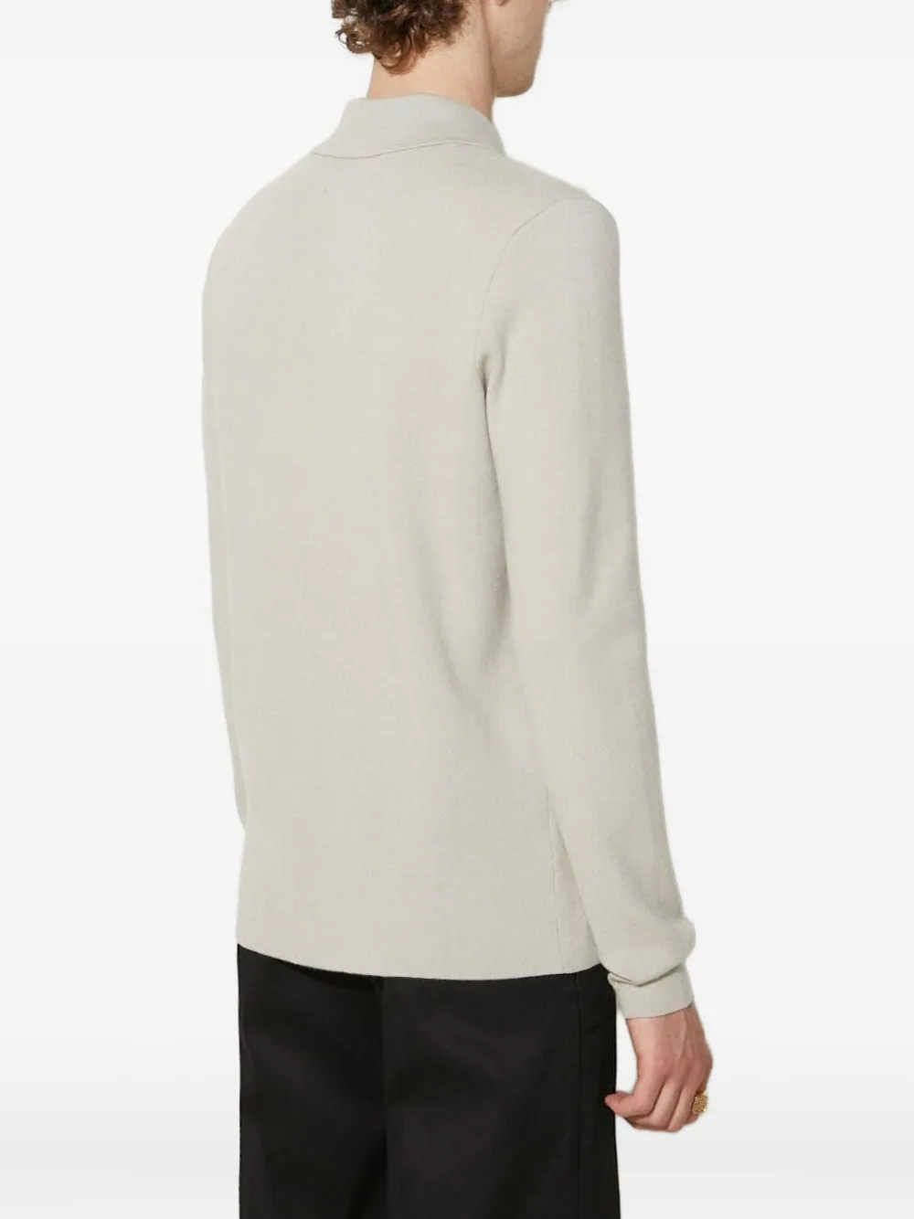 Samsoe & Samsoe Long-sleeves Polo Shirt In Neutral