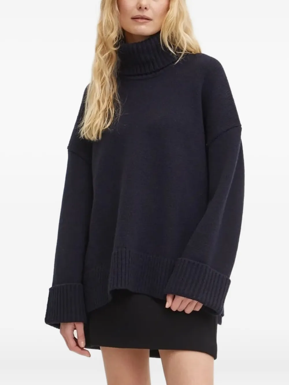 SAMSOE turtleneck sweater Blauw