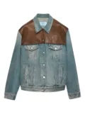 Prada contrast-panel jacket - Blue