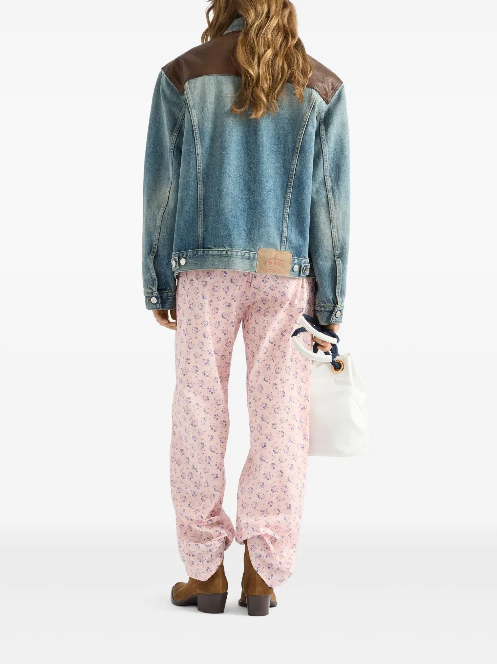 Prada Jack met contrastvlak Blauw