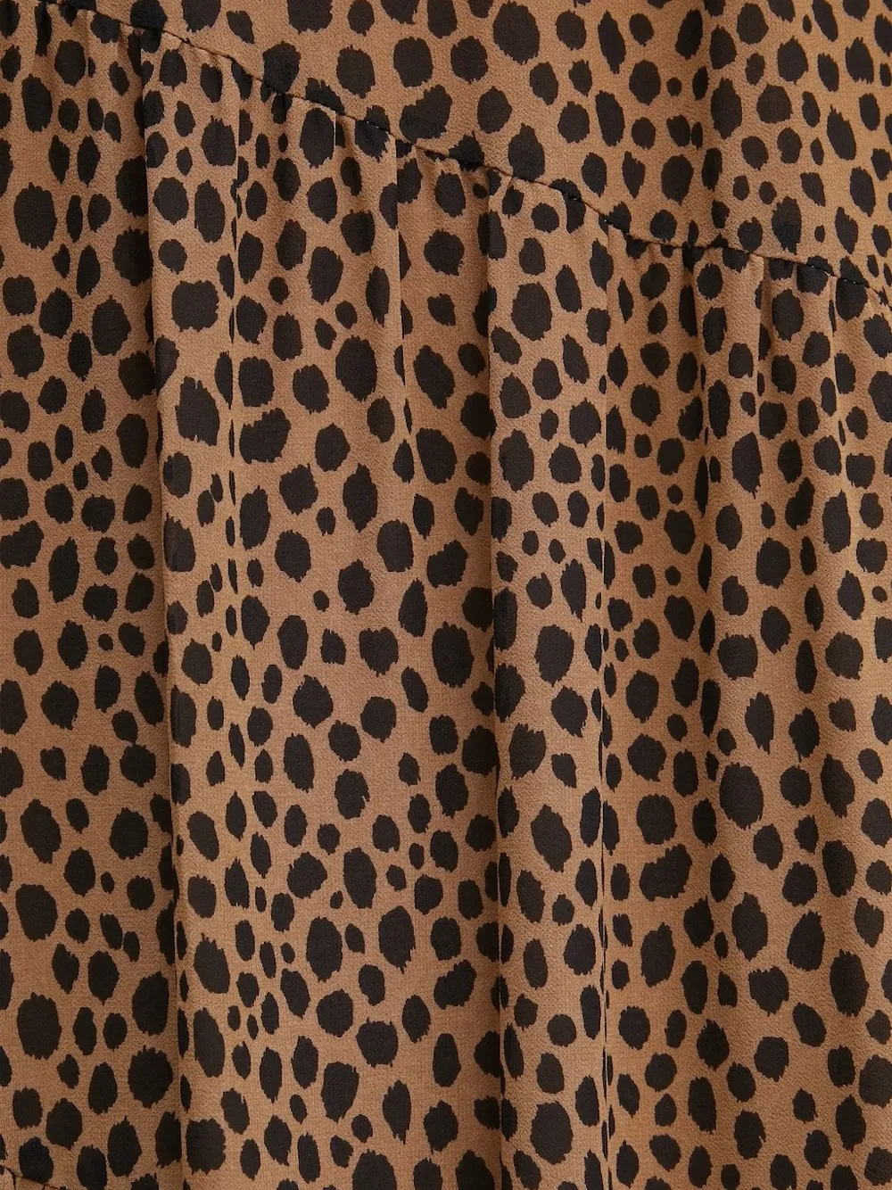Michael Michael Kors Leopard-print Tiered Maxi Dress In Brown