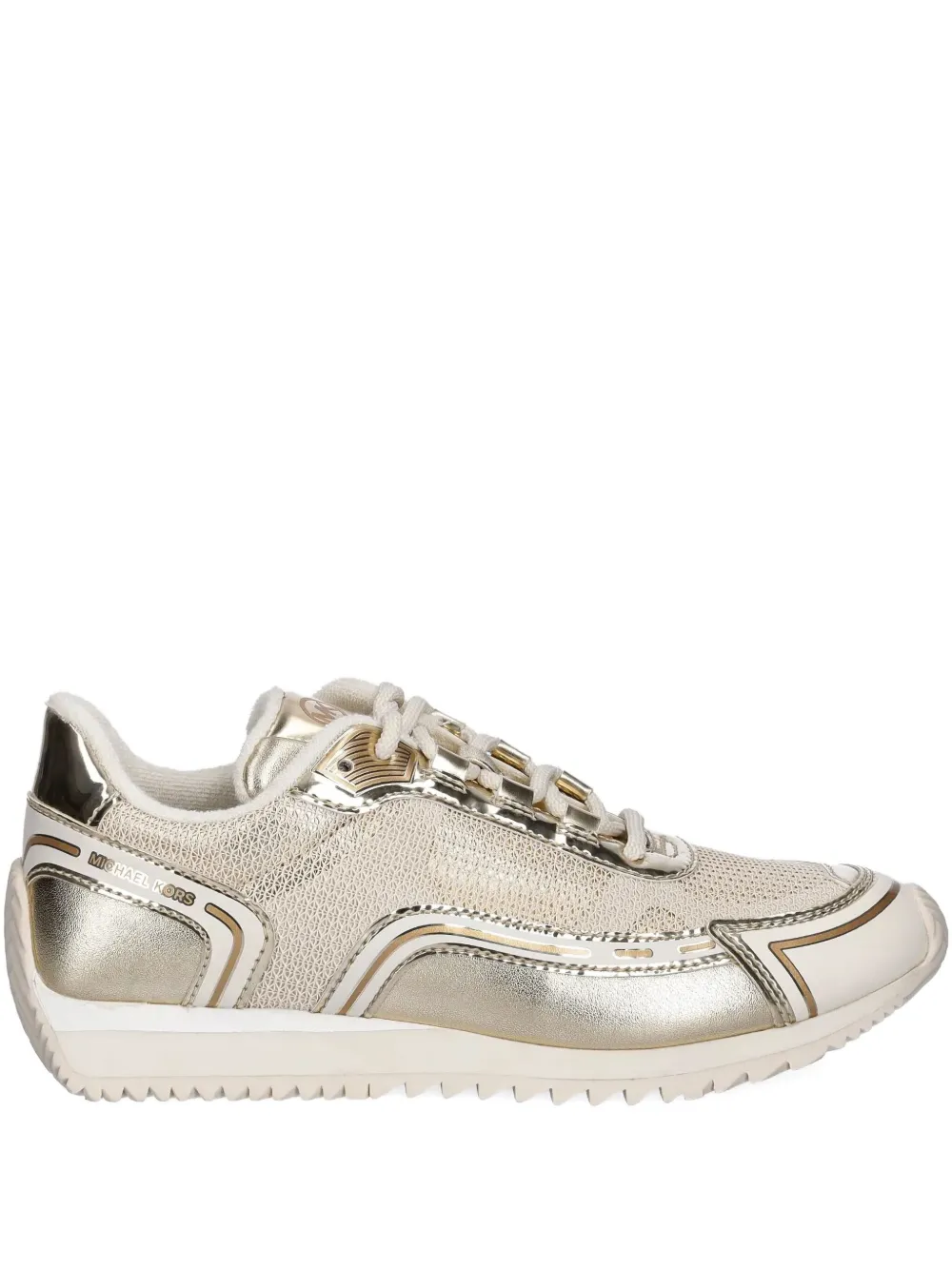 Michael Michael Kors Byrdie Lace-up Sneakers In Gold