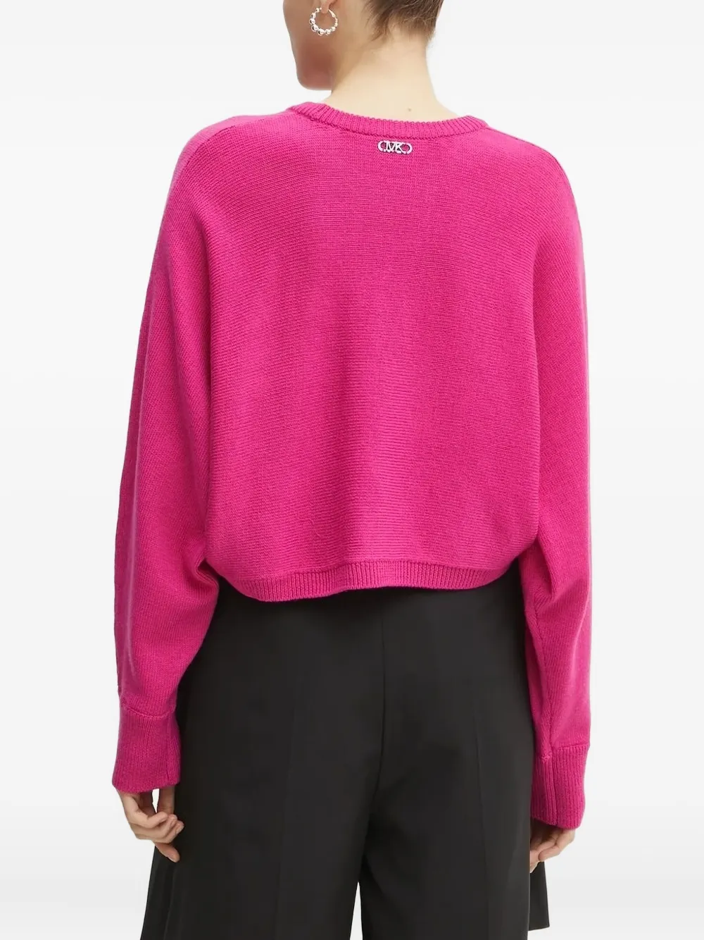 Michael Kors Sweater met logoplakkaat Roze