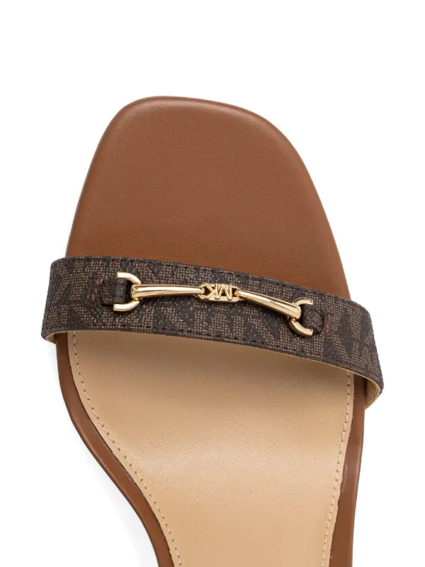 Michael Michael Kors monogram-pattern Sandals | Brown | FARFETCH