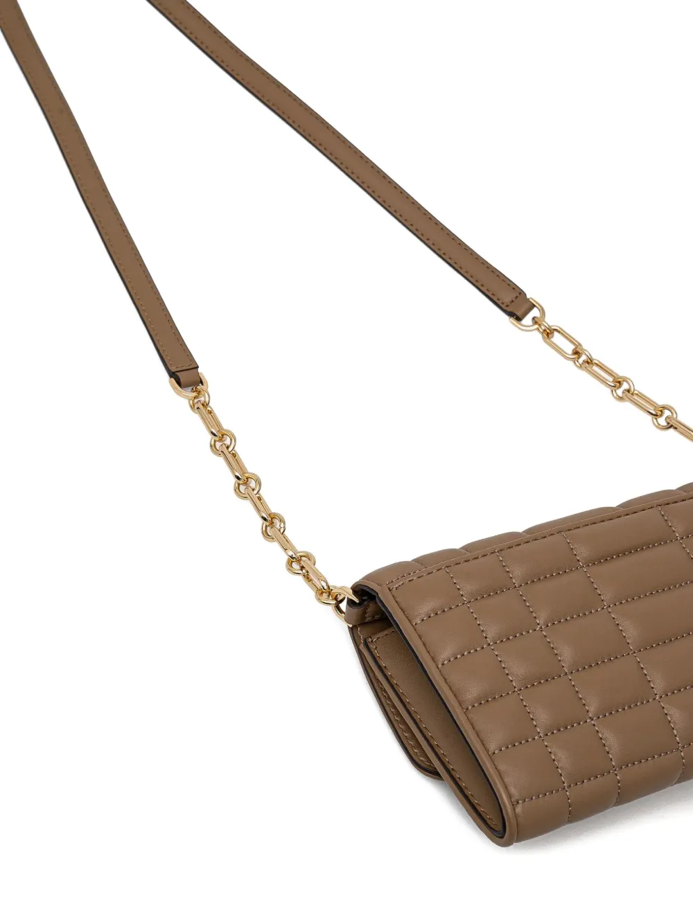 Michael Michael Kors Jet Set Quilted Flap Crossbody Bag In Brown