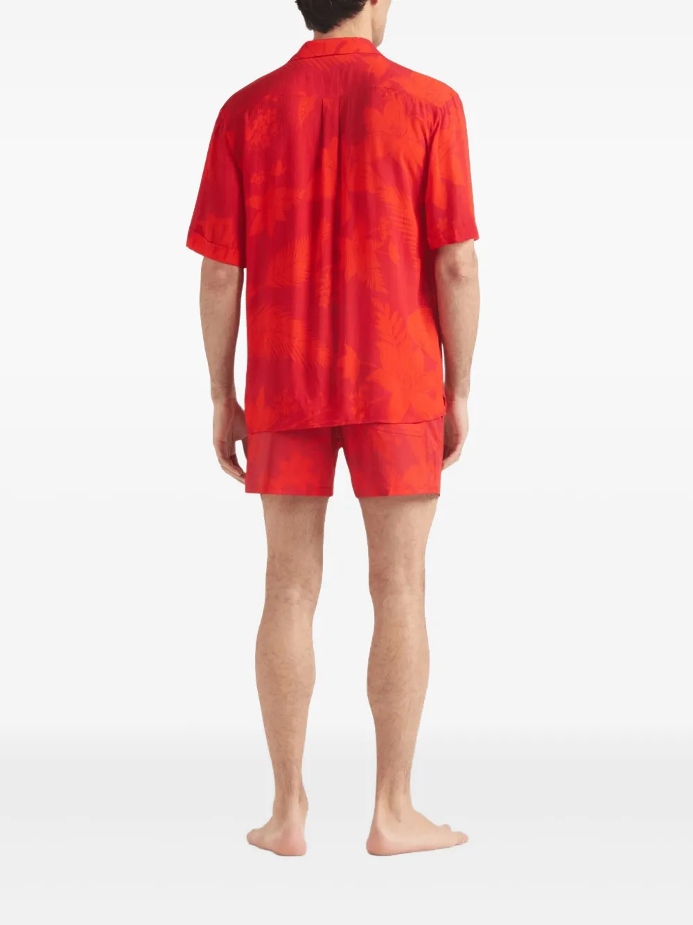 Vilebrequin Flower Power overhemd Rood