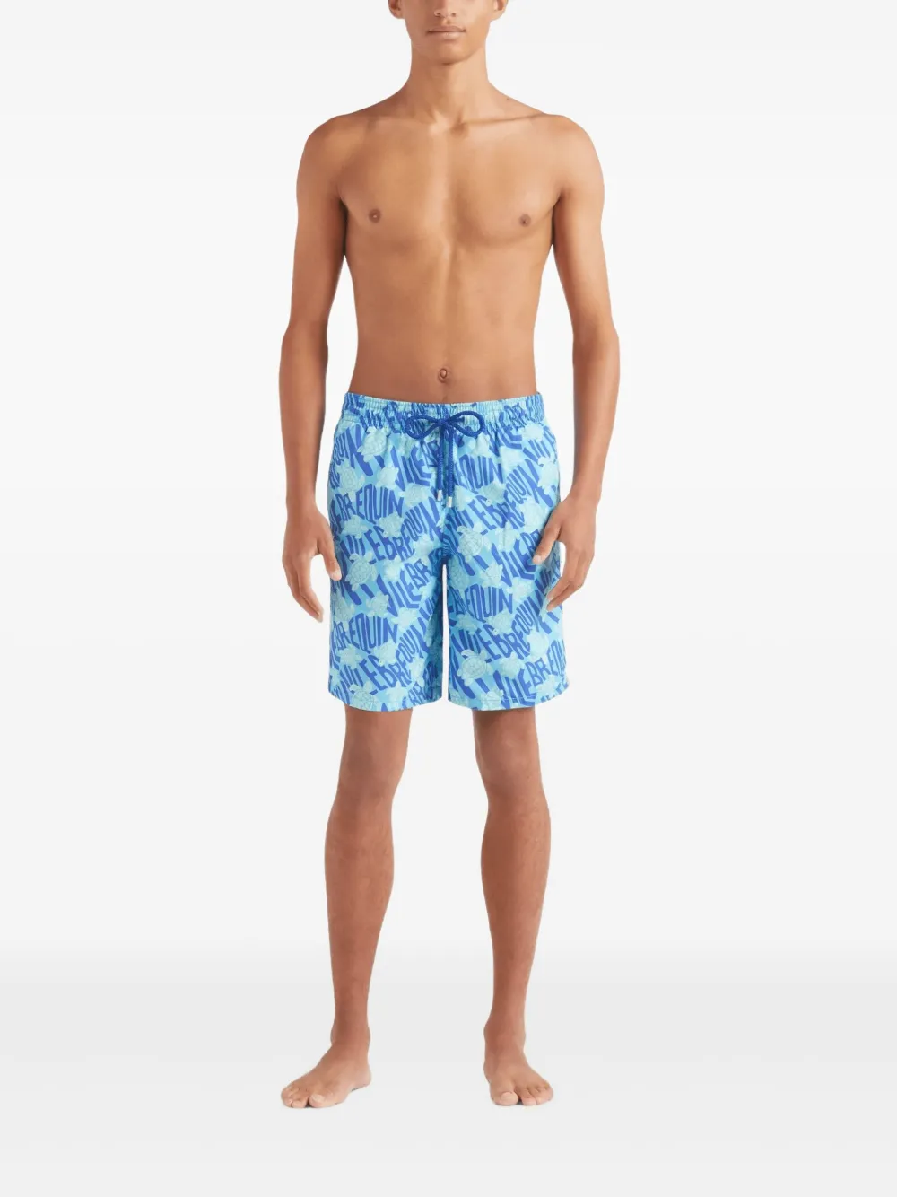 Vilebrequin Zwembroek met print Blauw