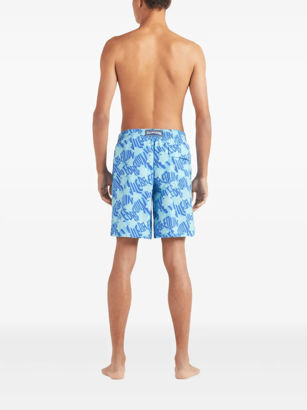 Vilebrequin Zwembroek met print Blauw