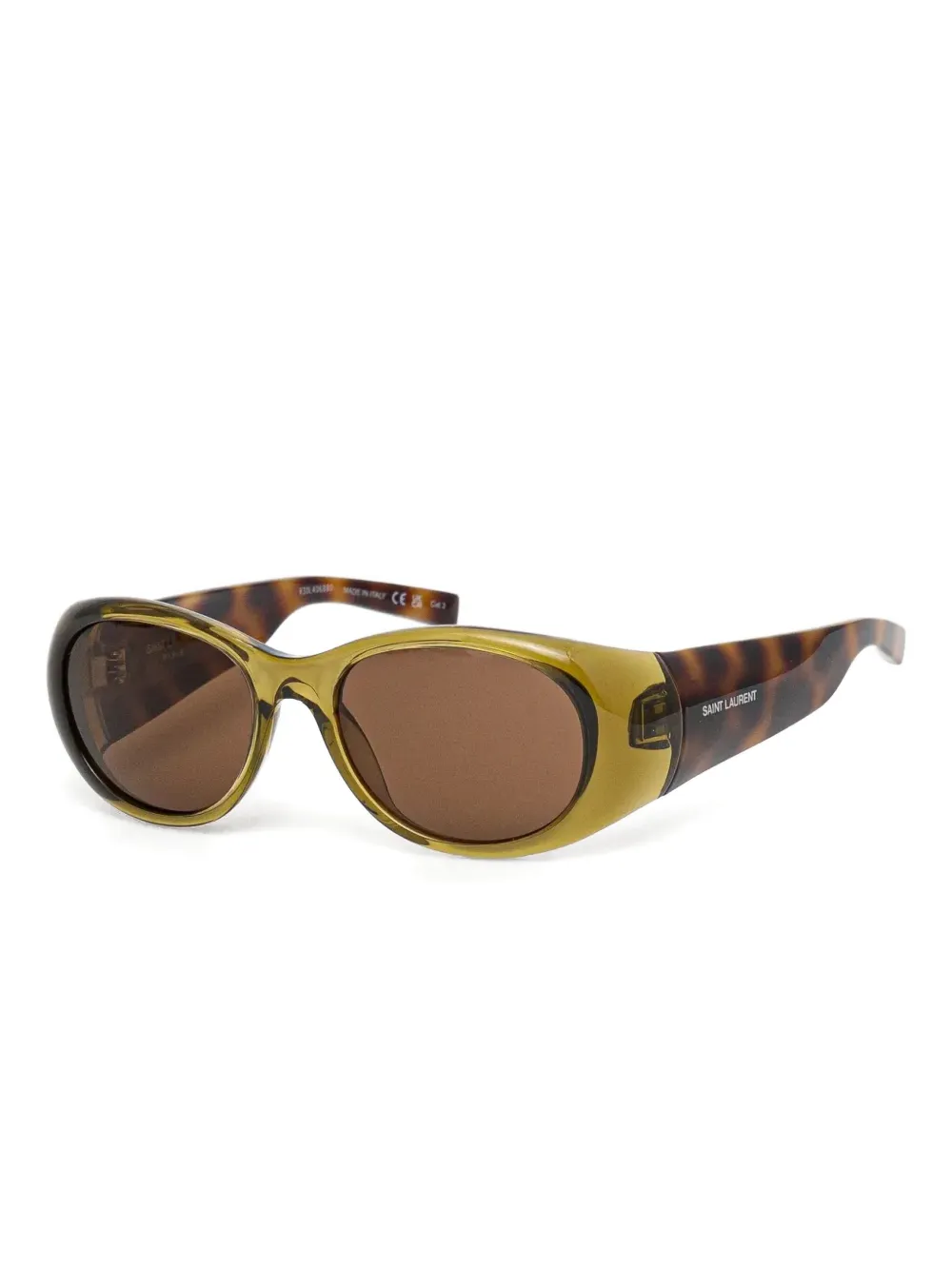 Saint Laurent Eyewear round-frame sunglasses - Bruin
