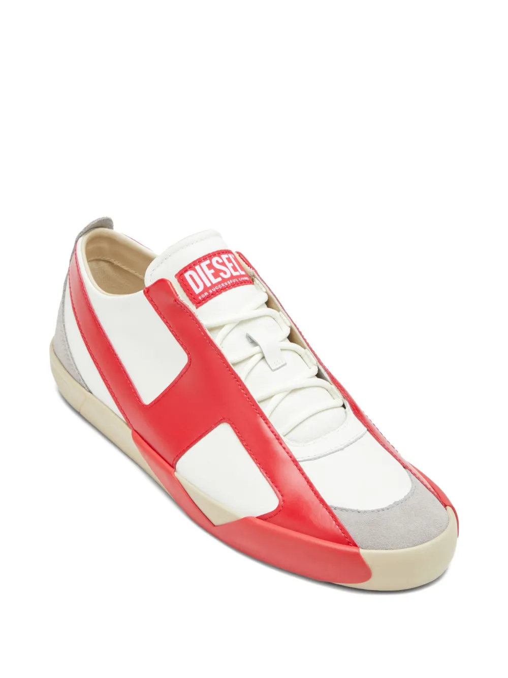 Diesel Slante leather sneakers White