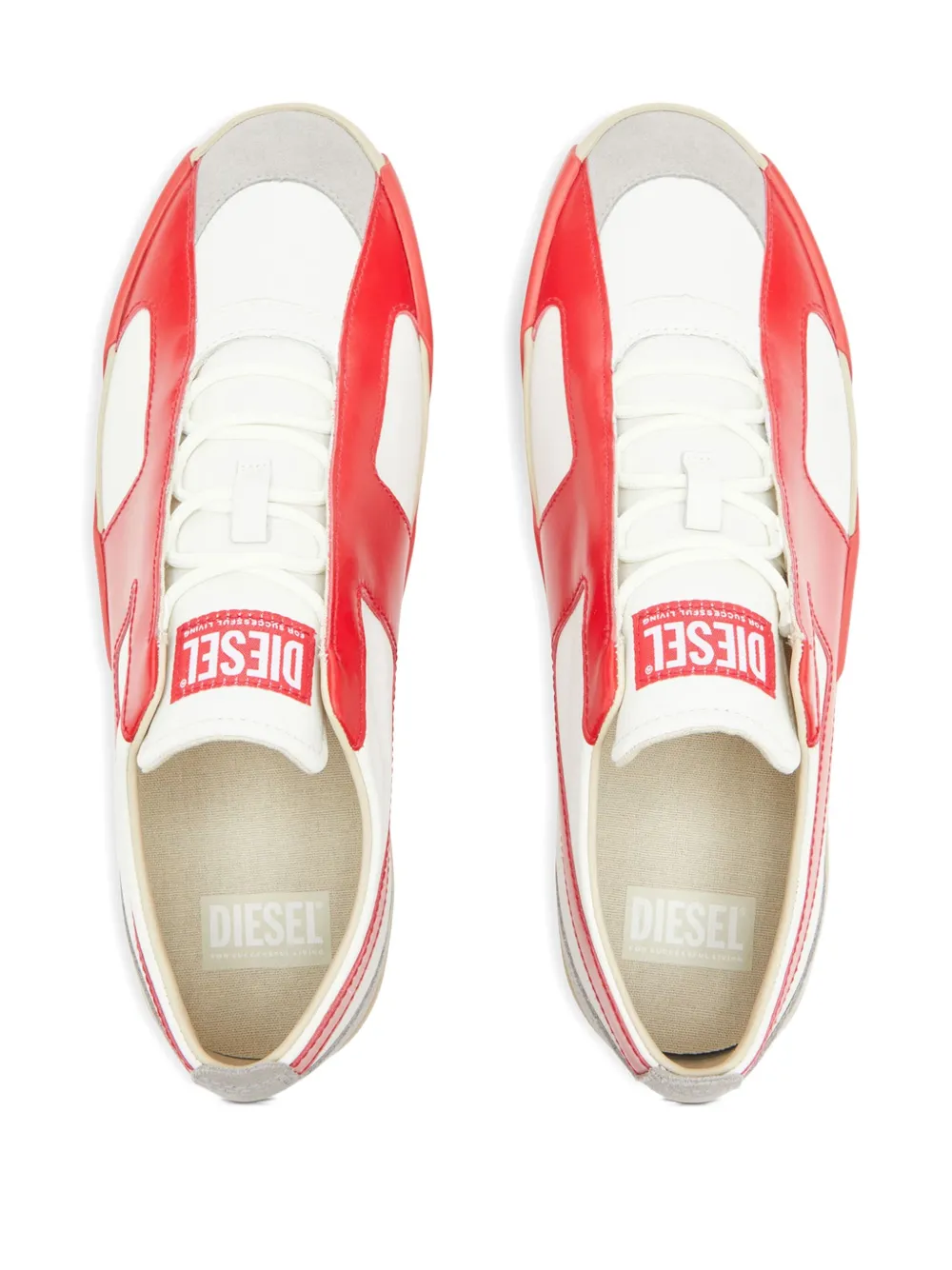 Diesel Slante leather sneakers White
