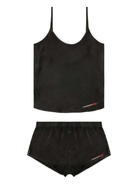 Diesel logo-patch pajama set 