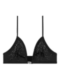 Diesel Luna-Dnm embellished triangle bra - Black
