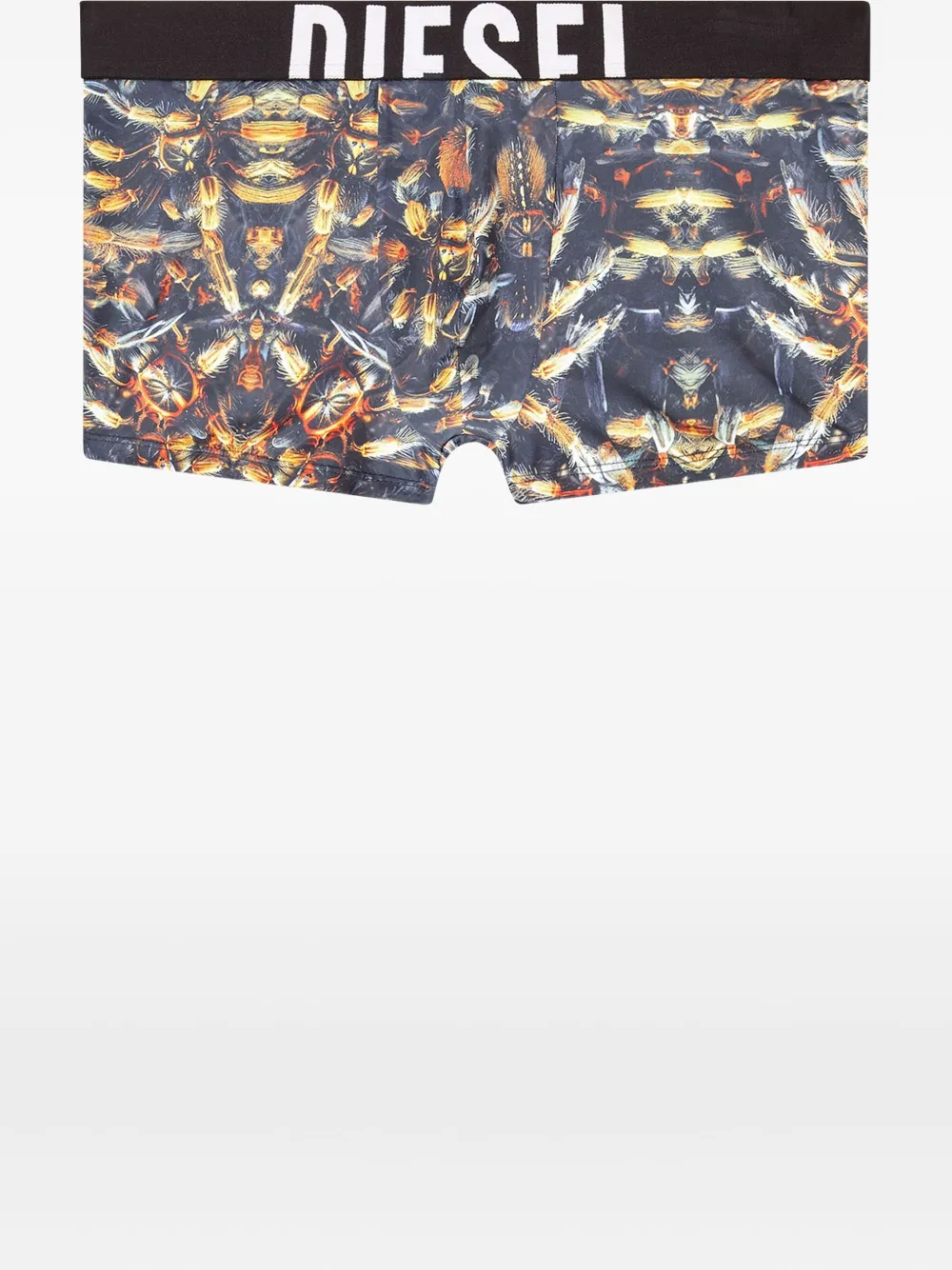 Diesel Damien slip met insectenprint Zwart