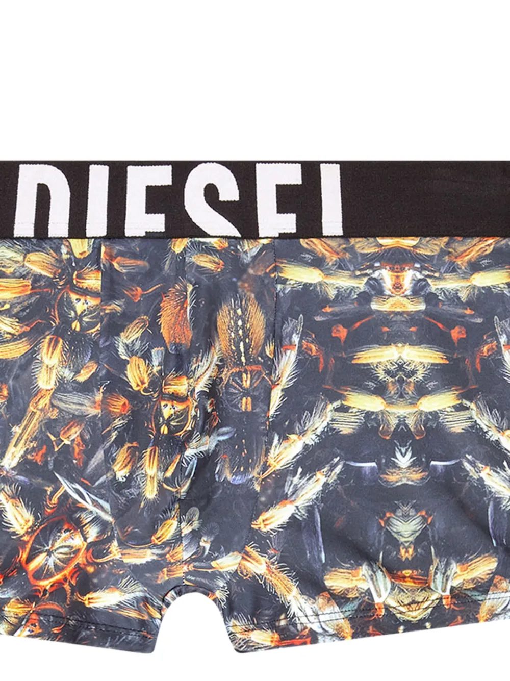 Diesel Damien slip met insectenprint Zwart