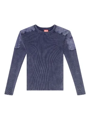 Diesel K-Fronzi logo-patch Sweatshirt | Blue | FARFETCH JO