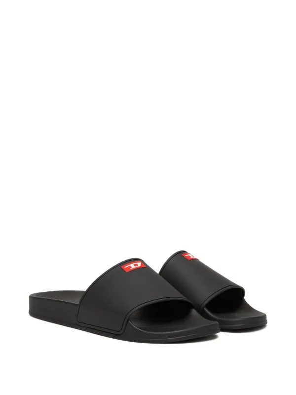 Diesel Sa-Swim フラットサンダル | ブラック | FARFETCH JP