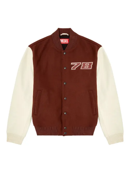 Veste teddy en laine mélangée - Diesel - Modalova