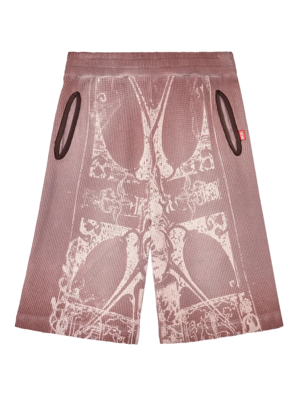 Diesel Warky printed shorts Roze
