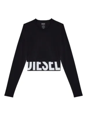 Diesel F-Slimmy-Od クロップド スウェットシャツ | ブラック