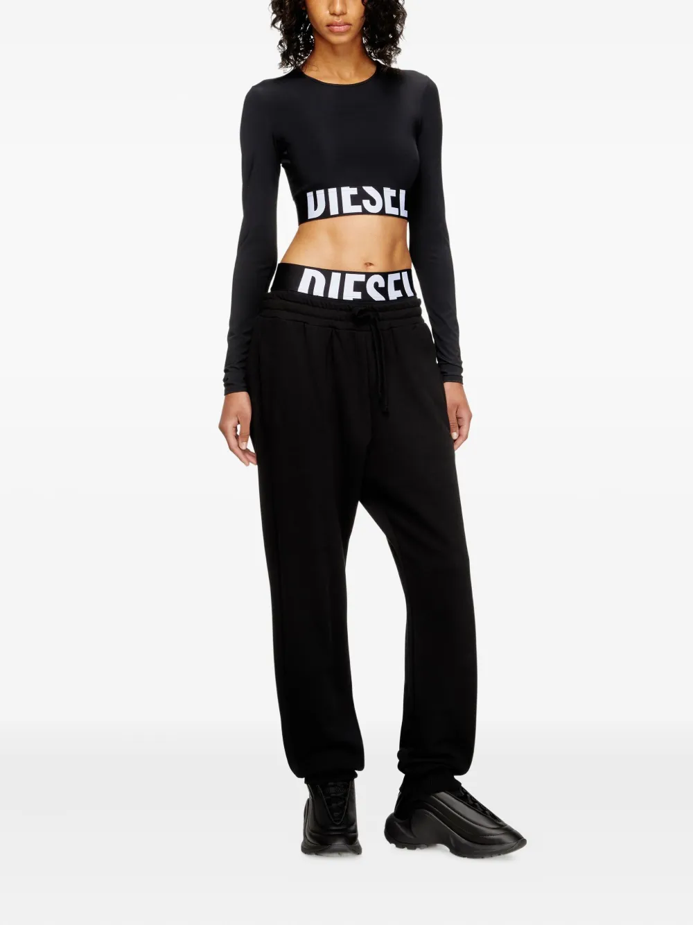 Diesel Melissa-D-Pop top Zwart