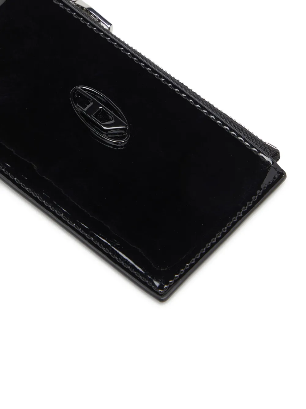 Diesel Play III lakleren pasjeshouder Zwart