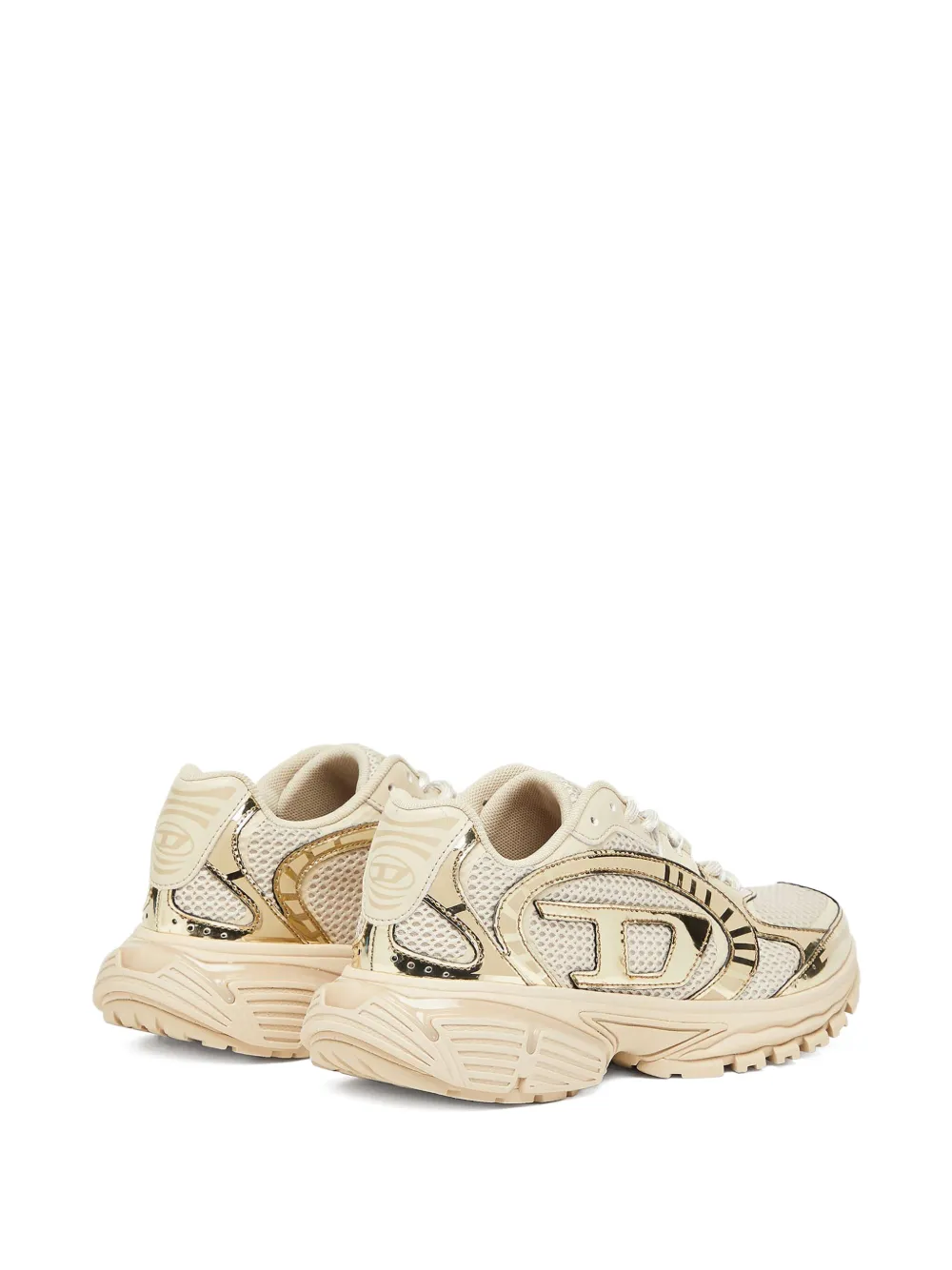 Diesel panelled sneakers Gold