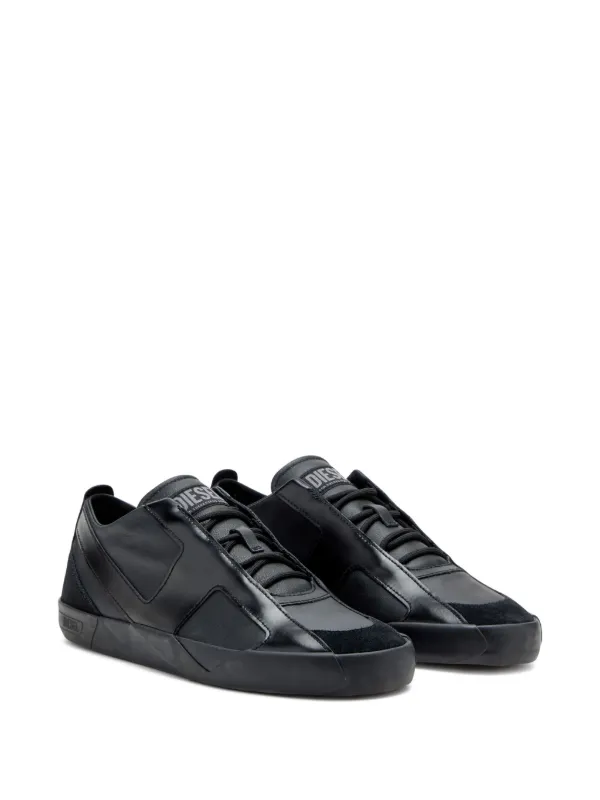 Diesel Slante レザースニーカー | ブラック | FARFETCH JP