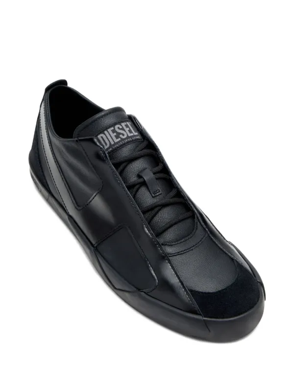 Diesel Slante レザースニーカー | ブラック | FARFETCH JP