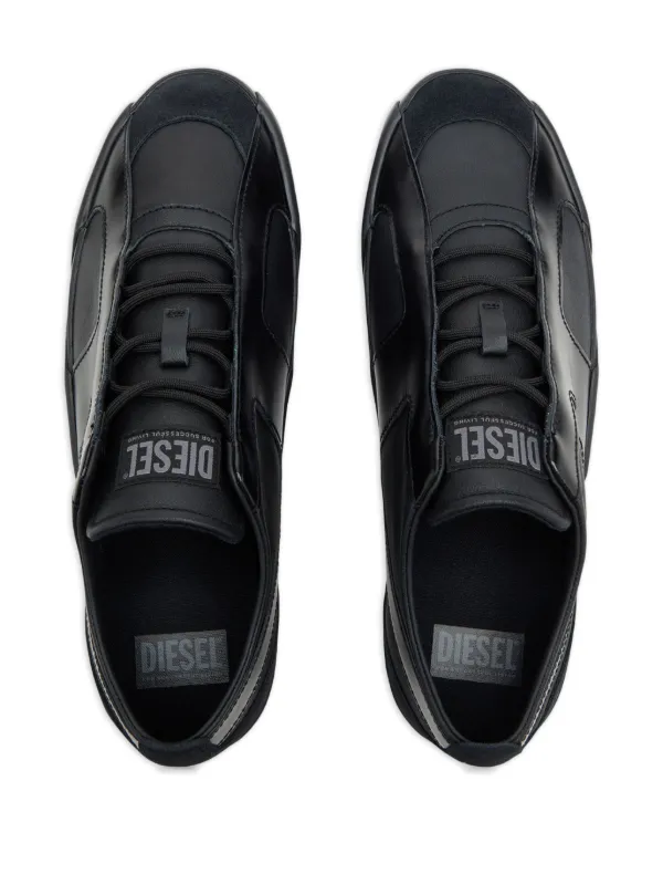 Diesel S-Slante-D-sneakers In Suede And Leather With D Logo