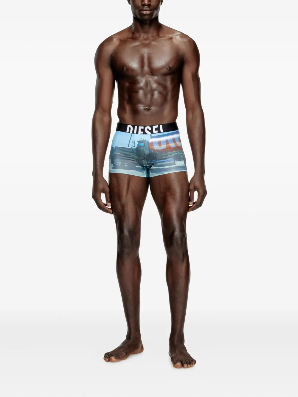 Diesel Damien slip met print Blauw