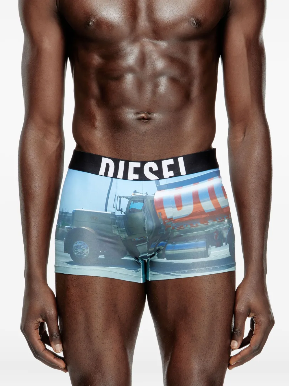 Diesel Damien slip met print Blauw
