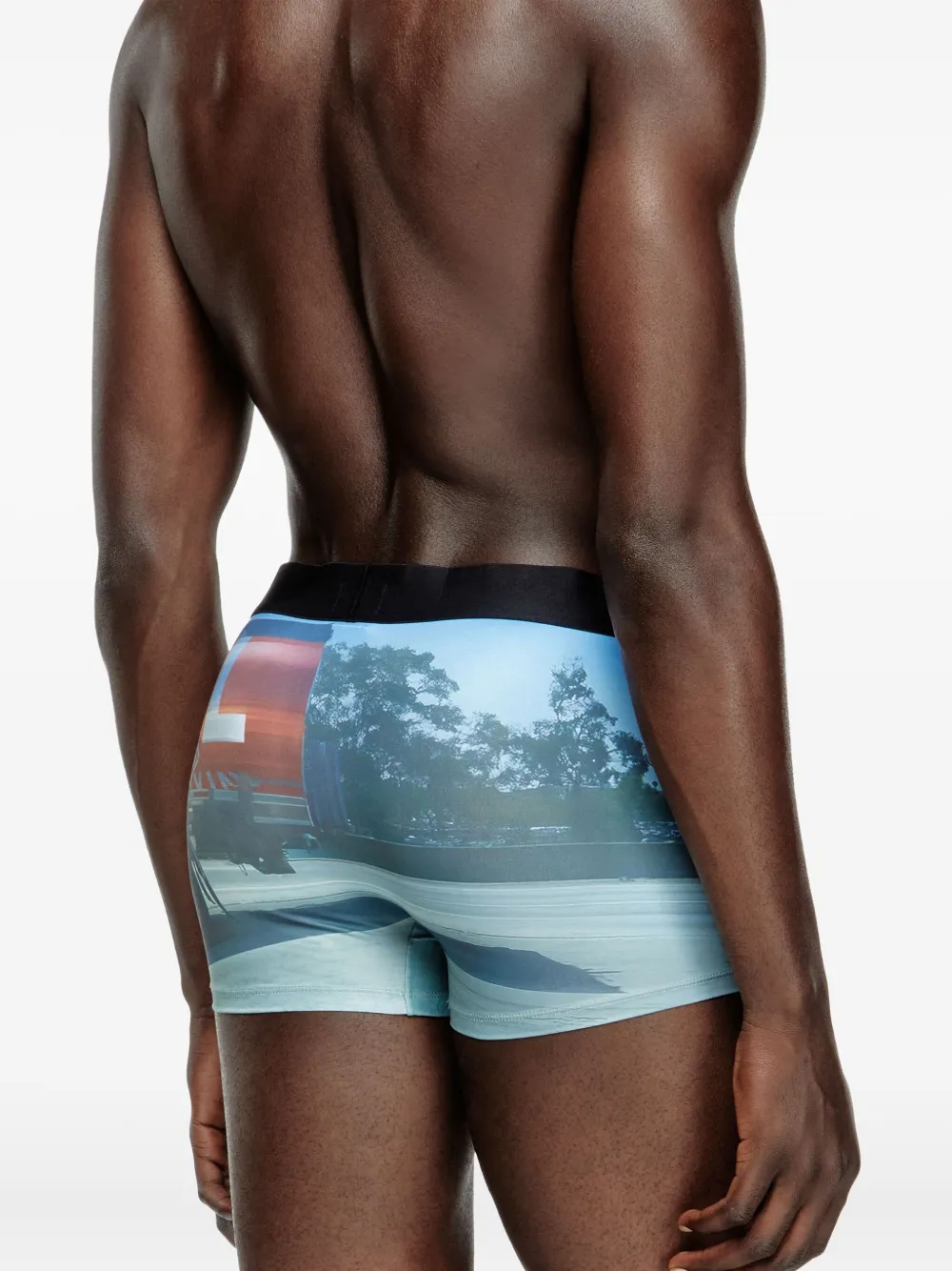 Diesel Damien slip met print Blauw