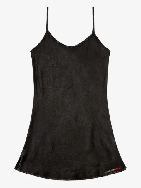 Diesel logo-print slip dress