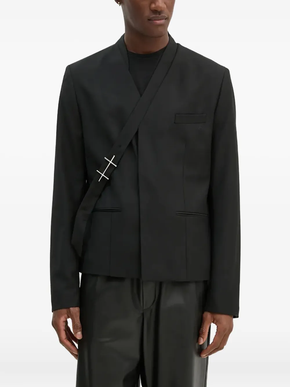 HELIOT EMIL Blazer met gekruist detail Zwart