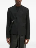 HELIOT EMIL cross-detail blazer - Black