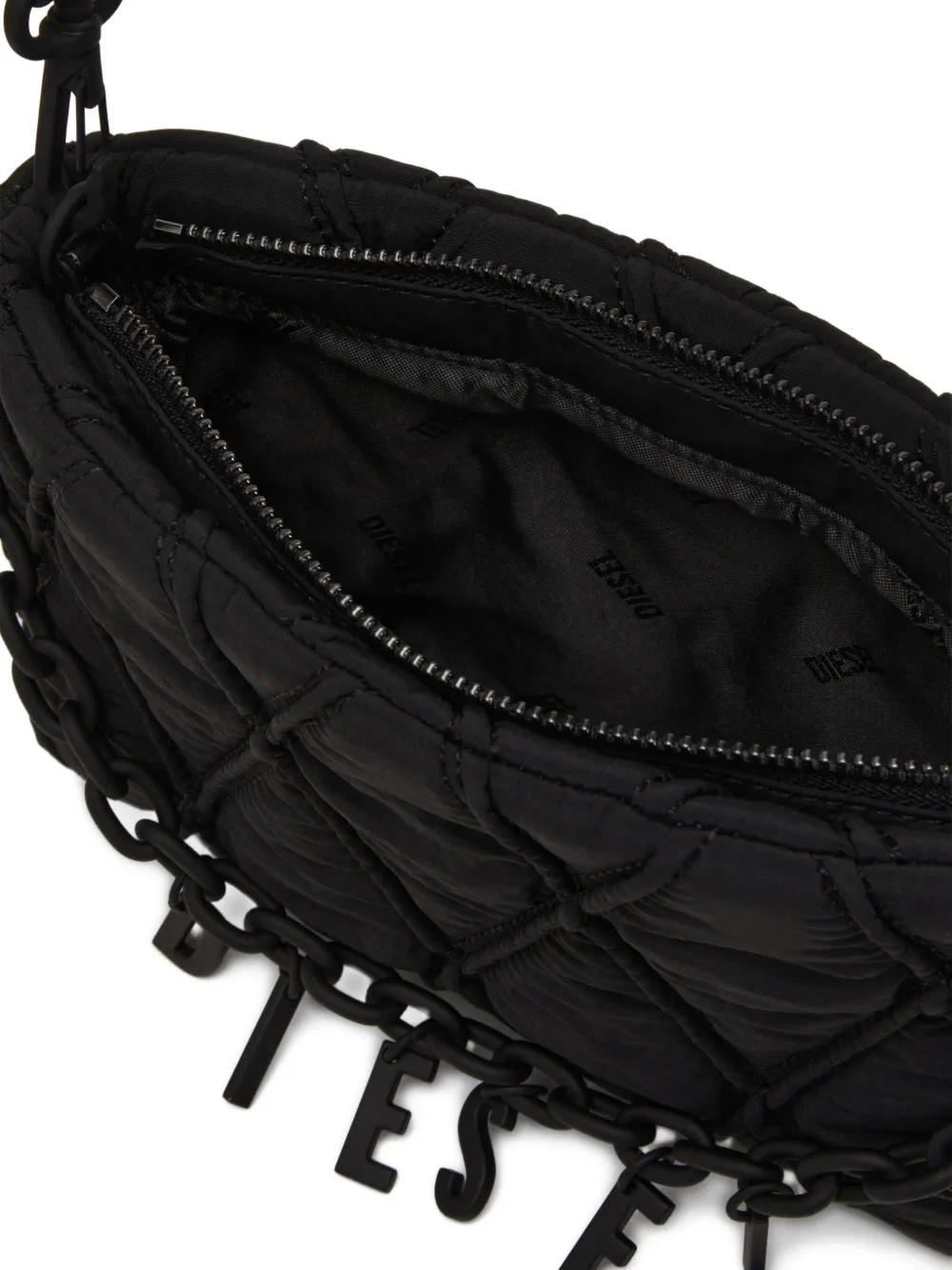 Diesel Charm-D kleine schoudertas Zwart