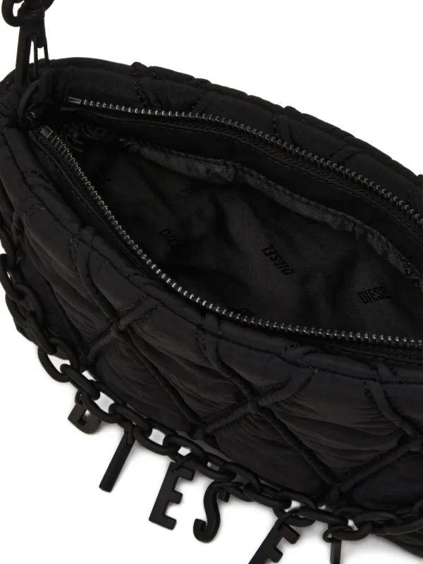 Diesel Charm-D Shoulder Bag | Black | FARFETCH JO