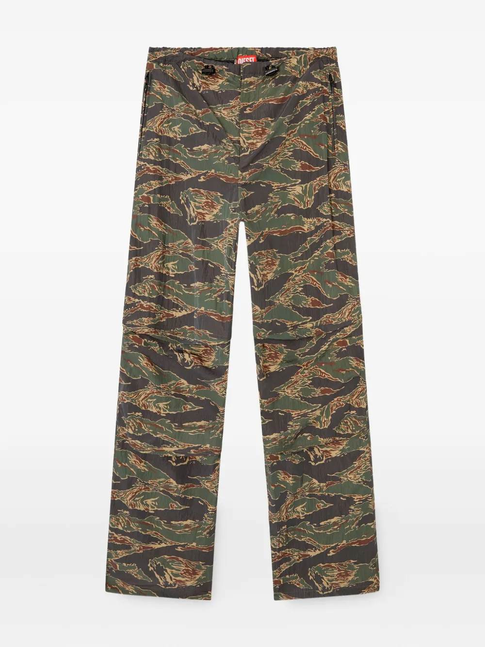 Diesel graphic-print trousers Groen