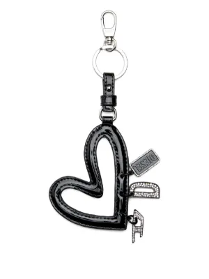 Diesel ハートチャーム キーホルダー | シルバートーン | FARFETCH JP