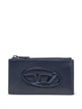 Diesel 1DR logo-plaque cardholder - Blue