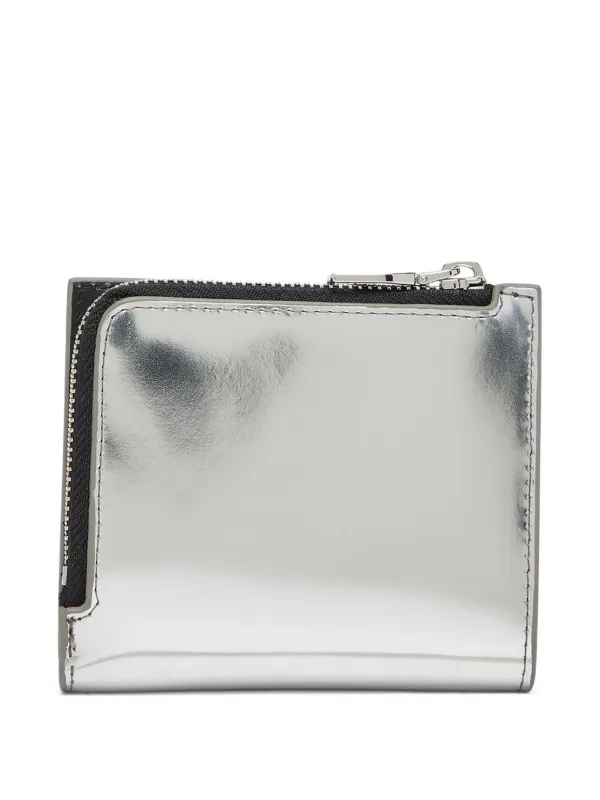 Diesel 1DR メタリック ジップ 財布 | シルバートーン | FARFETCH JP