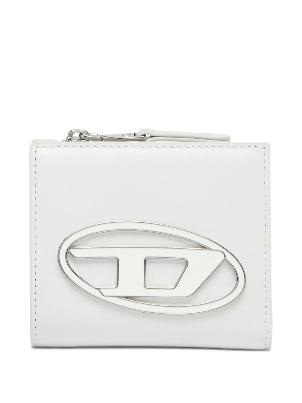 Diesel Portemonnee met logoplakkaat Wit