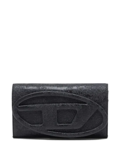 Diesel 1DR logo-plaque glitter wallet